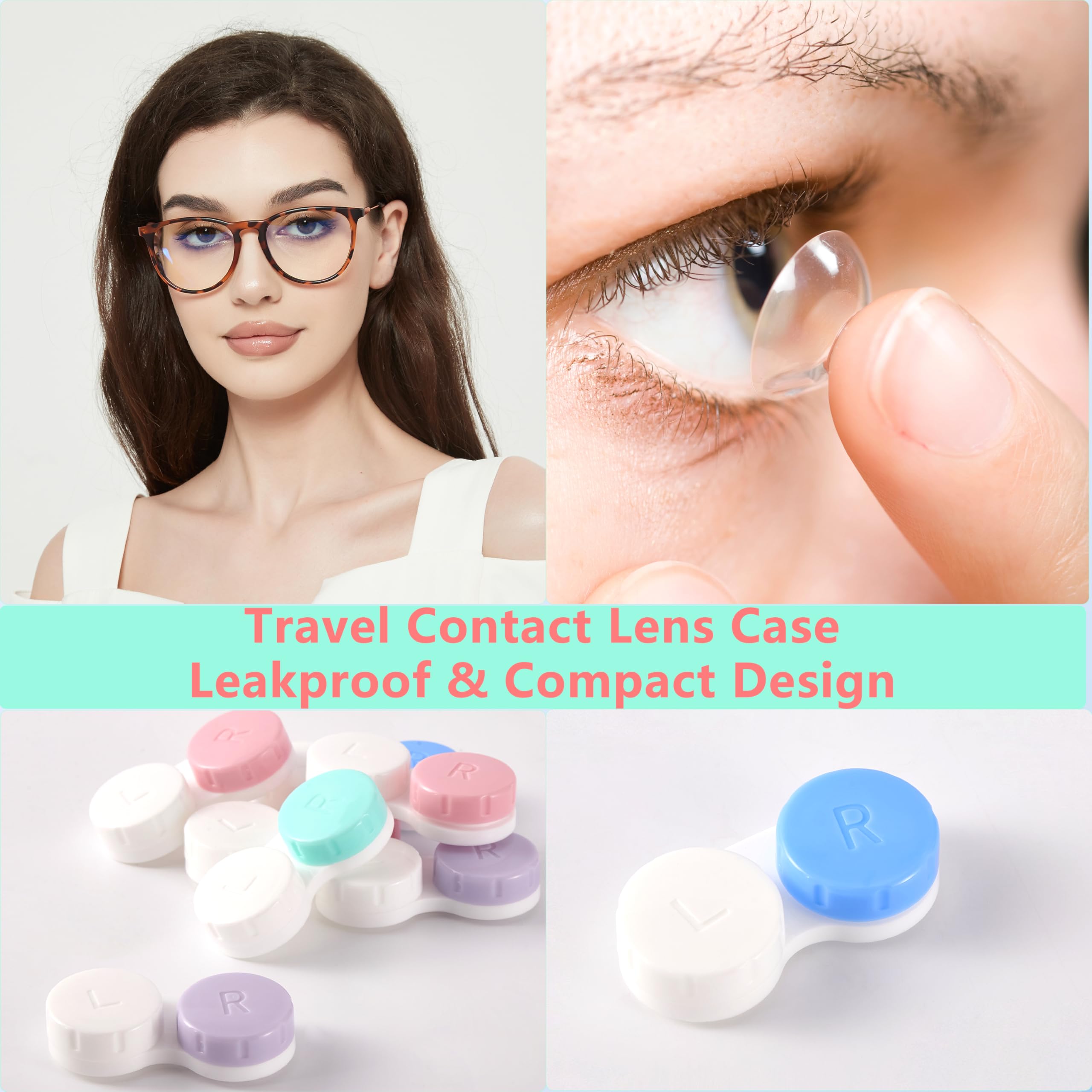 Lasiyanor estuche colorido facilita distinguir lentes izquierdo y derecho.