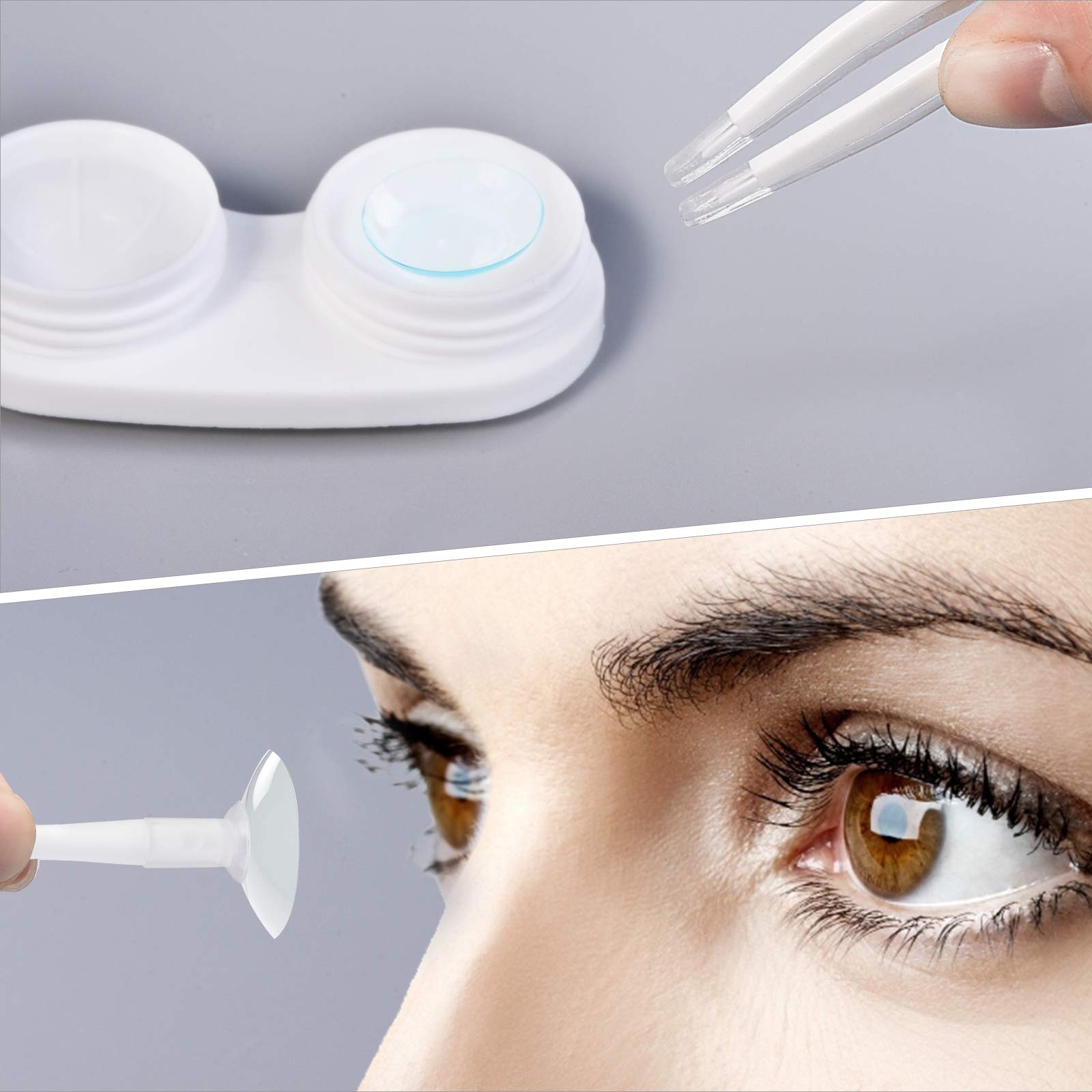 Pinzas Lasiyanor para manipular lentes con precisión.