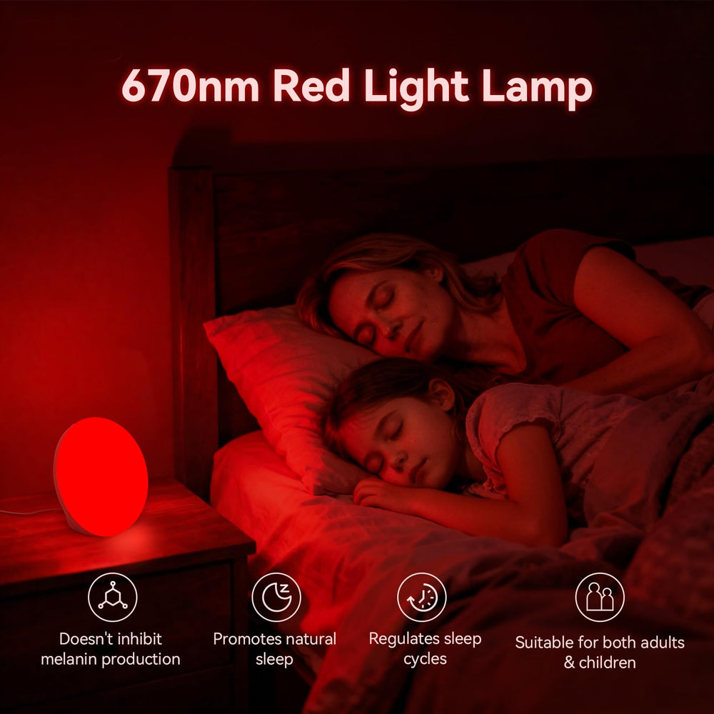 LASTAR 670nm red night light offers a warm, calming glow for bedtime routines