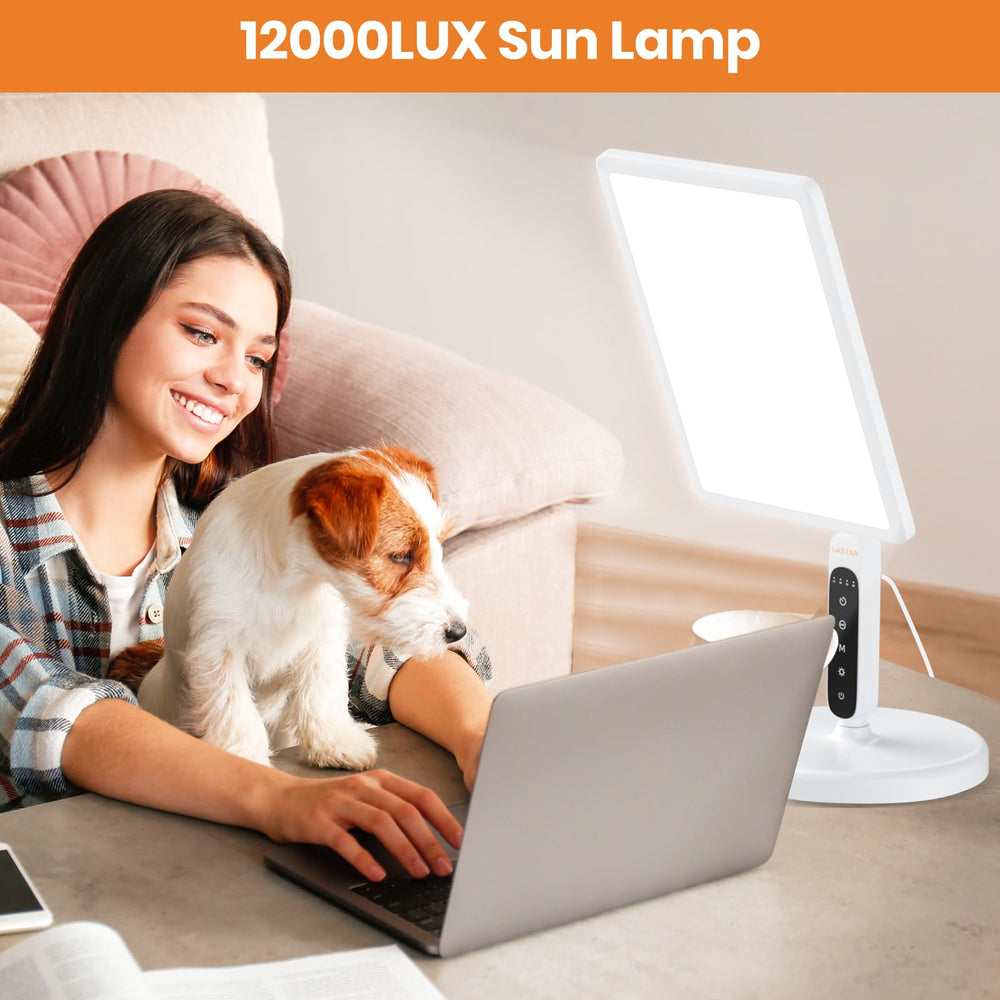 Lastar dimmable lamp offers five brightness levels ideal for reading.