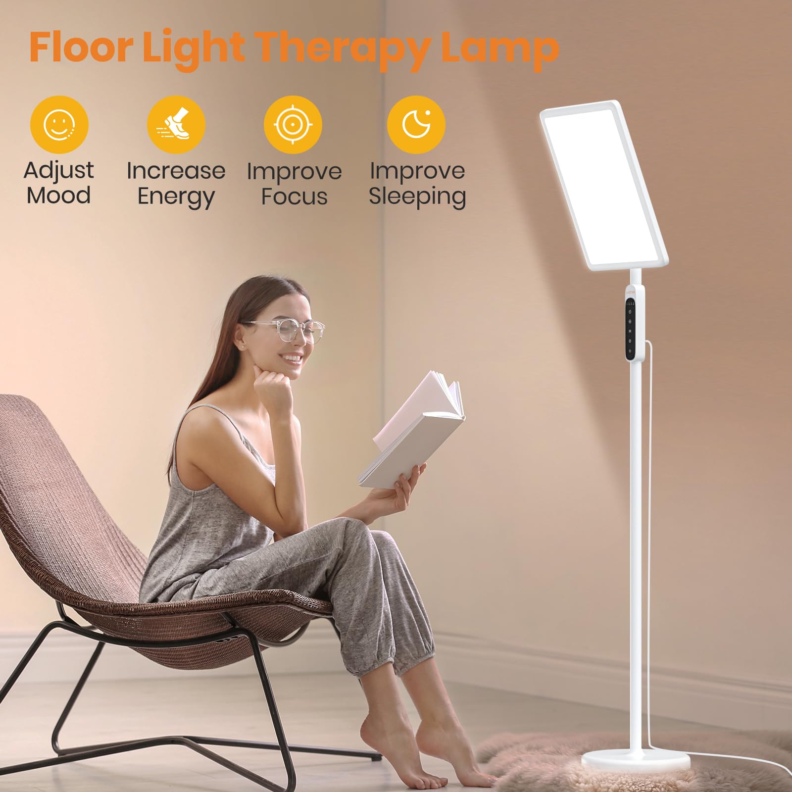 Lastar lamp color temperature adjustment aids task lighting from warm to cool hues.
