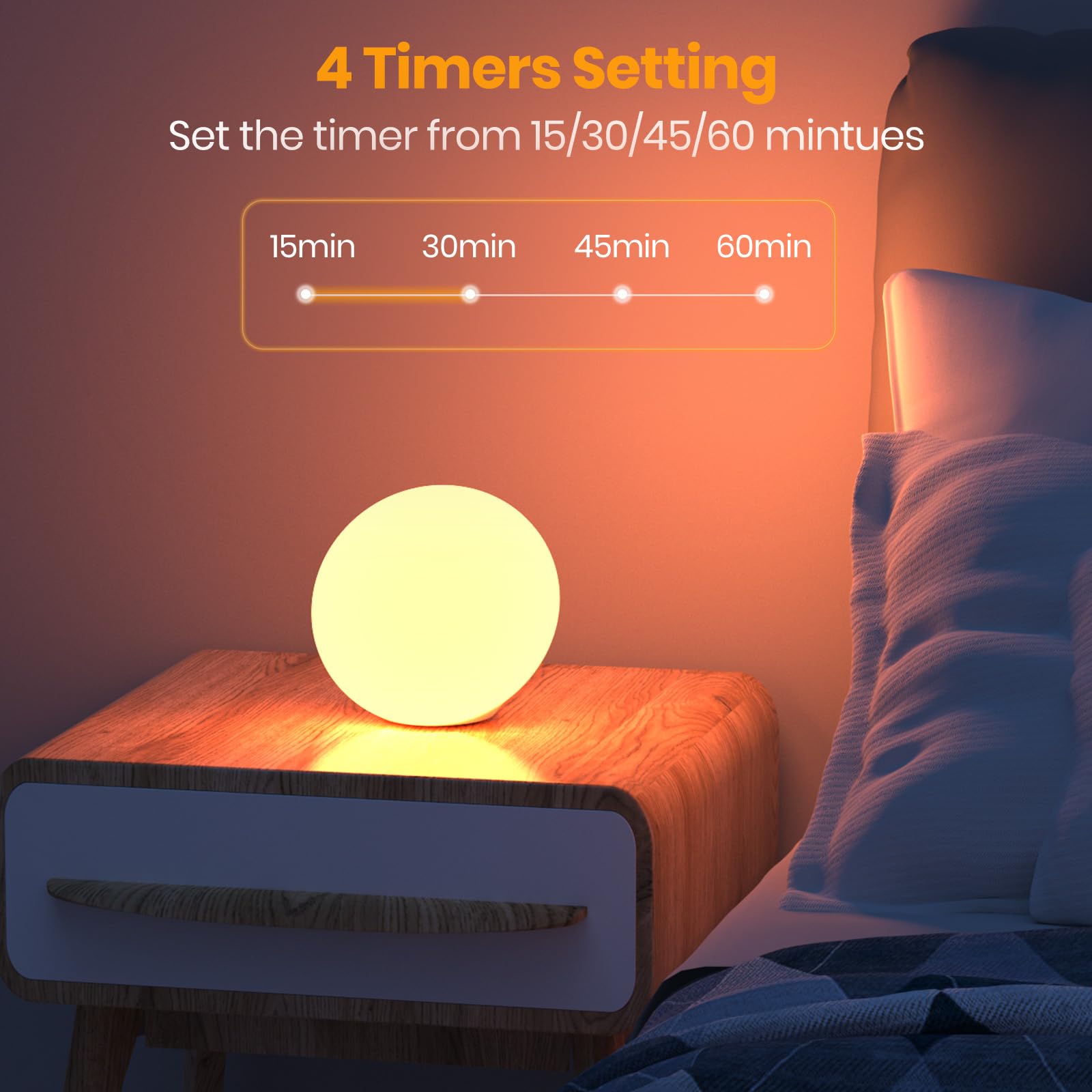 LASTAR Sun Lamp offering 12 RGB colors for ambient lighting