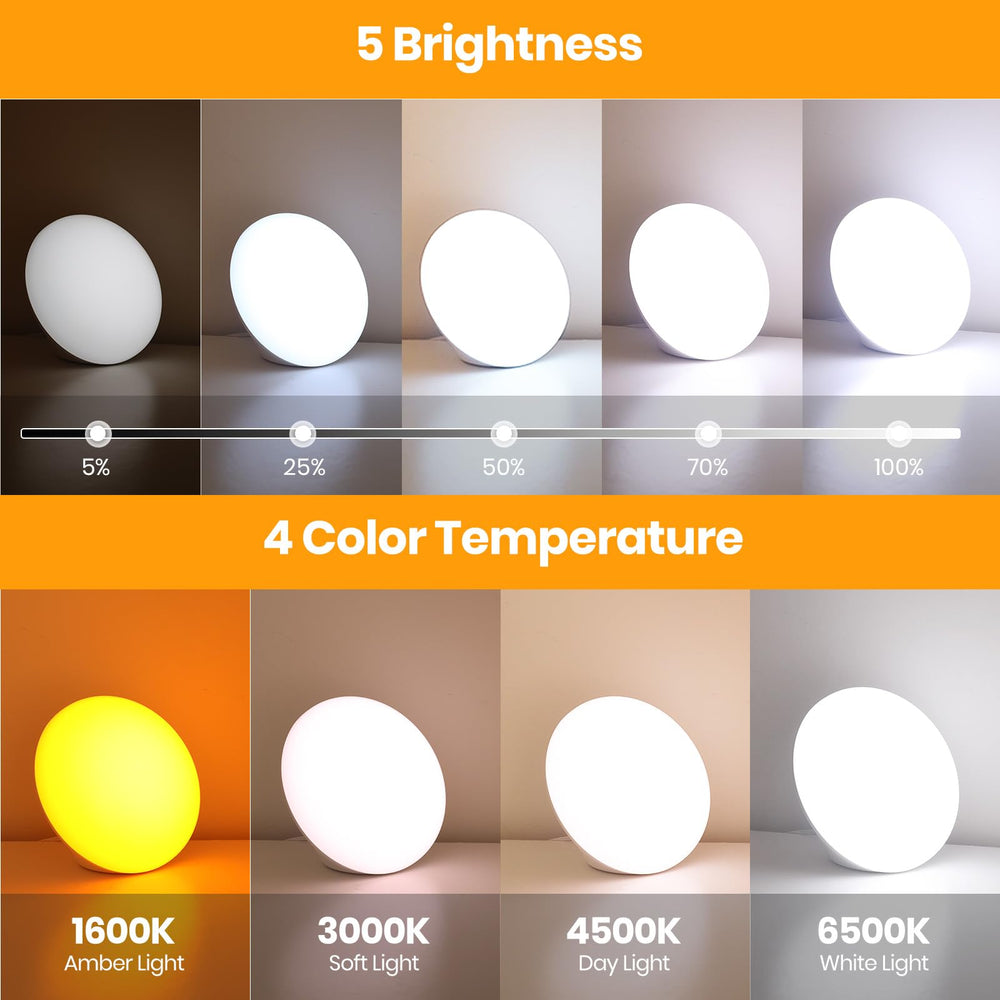 LASTAR Sun Lamp displaying four temperature options for ambience