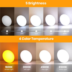 LASTAR Sun Lamp displaying four temperature options for ambience