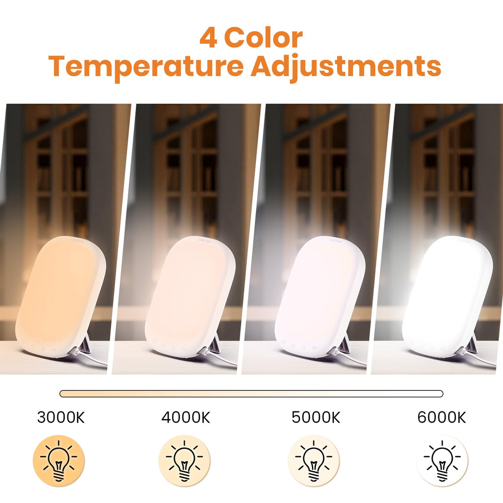LASTAR Sun Lamp showing adjustable color temperature for personalized light