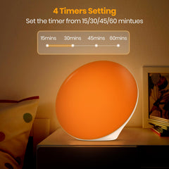 LASTAR Sun Lamp timer function image showing auto shut-off