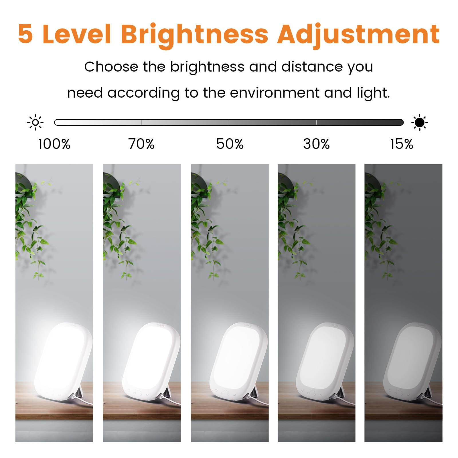 LASTAR Sun Lamp showing memory and timer features for routines