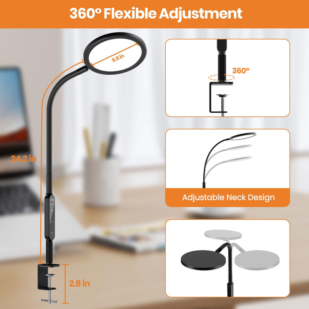 LASTAR UV-free sun lamp simulates natural daylight for bright work sessions