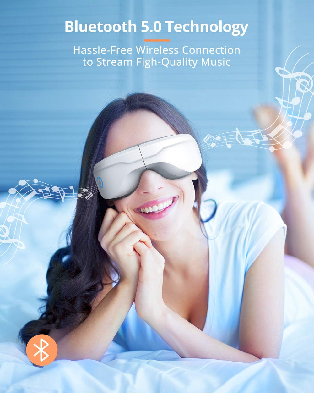Latumab eye massager adjustable headband fits most face shapes