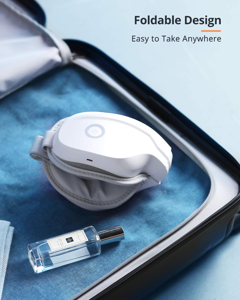 Latumab eye massager rechargeable battery lasts about a week