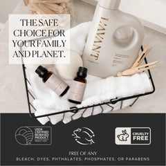 L'AVANT Collective packaging with recyclable materials and essential oil blend.
