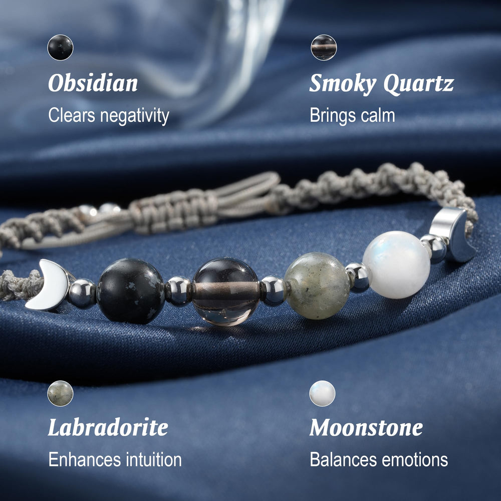 LAVEIR Labradorite intuition accent promoting heightened intuition during daily rituals.