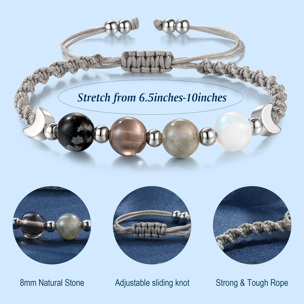 LAVEIR Smoky quartz calm and clarity for focus and stress relief.