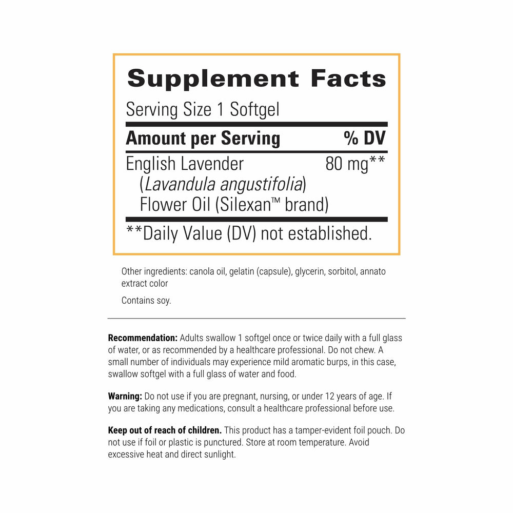 Lavela WS 1265 softgel closeup highlighting convenient daily relaxation