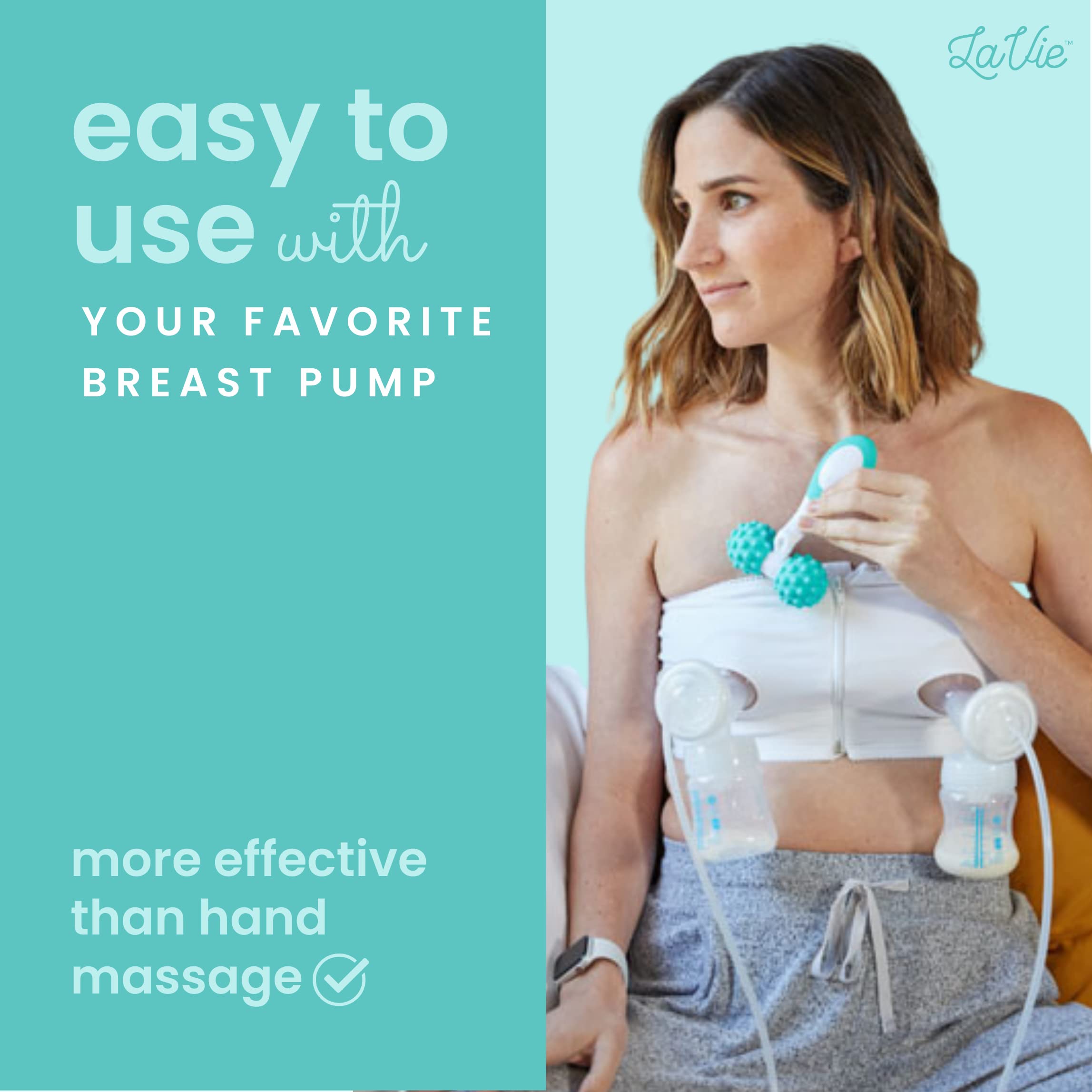 LaVie massager close-up reveals premium silicone texture for hygienic cleaning.