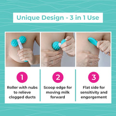 LaVie massager with easy-grip handle enables ergonomic control during massage sessions.