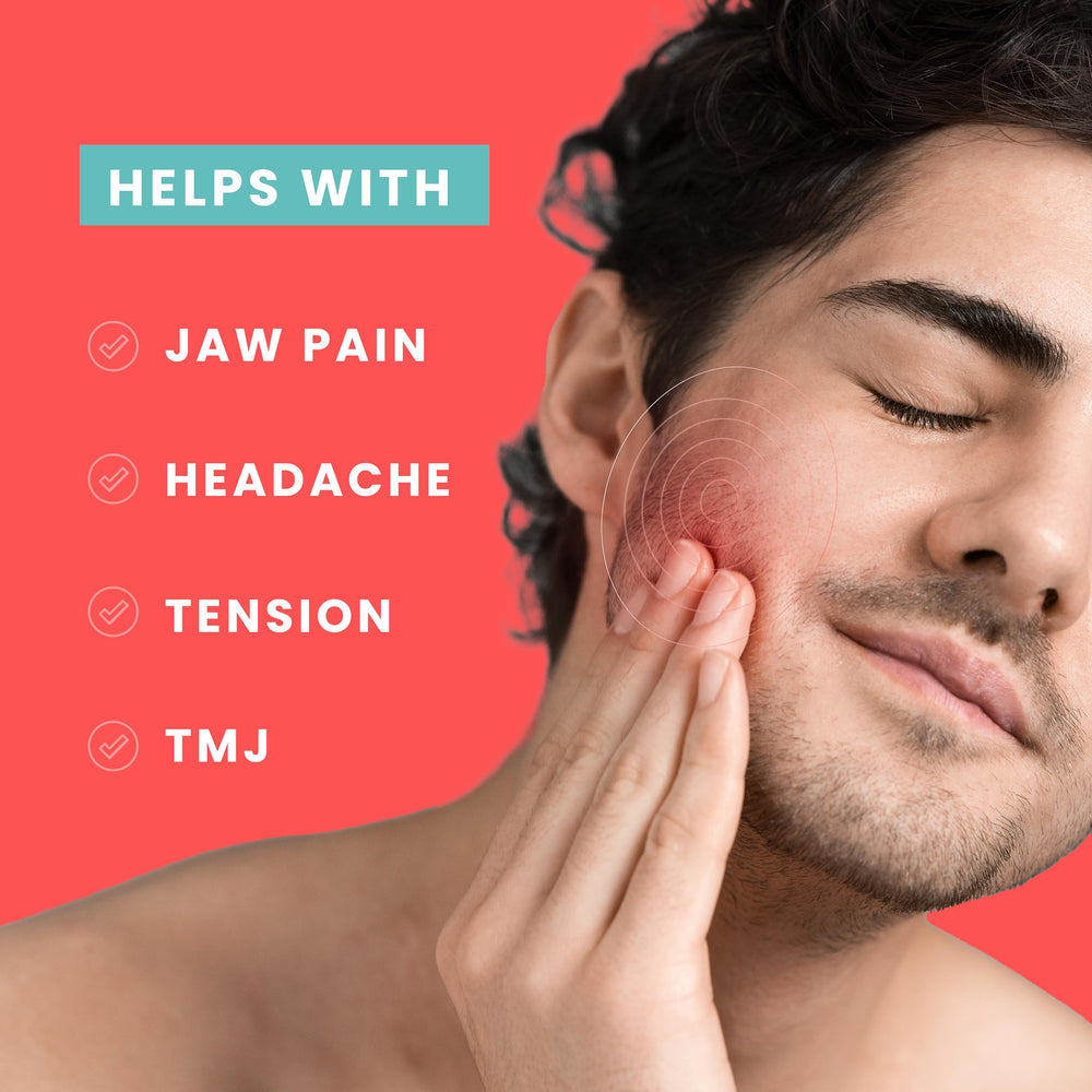 LaVie TMJ Relief Massager targets jaw and neck areas for focused relief