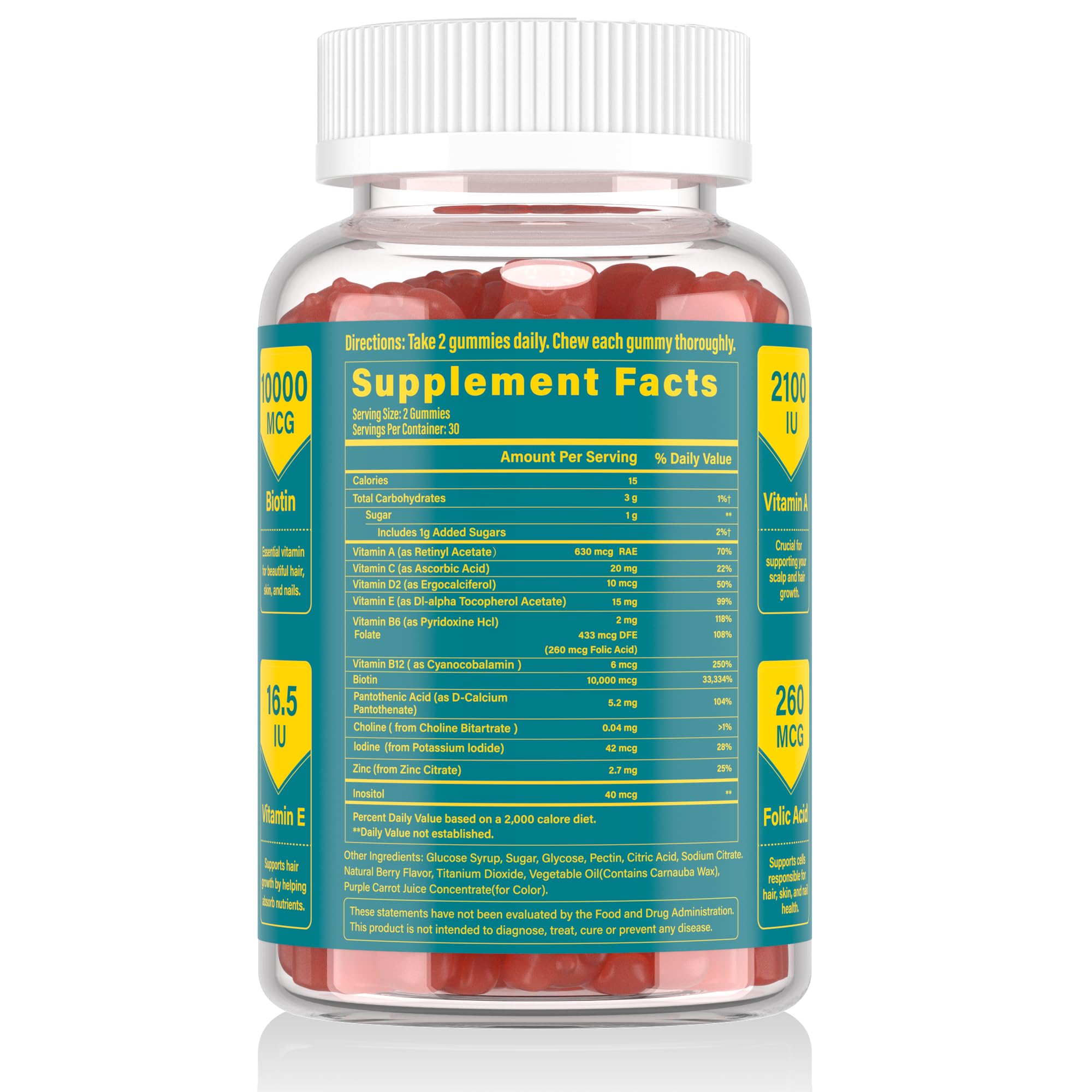 Lazpowfi Biotin Gummies vegan formula suitable for cruelty-free lifestyles