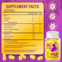 Lazpowfi Folate Zinc Vitamin D3 pack - clean ingredient presentation.
