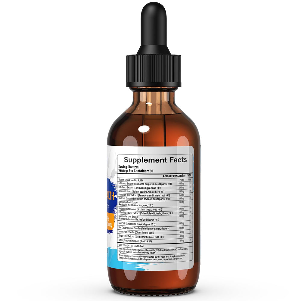 Lazpowfi Liposomal Drops Non-GMO label emphasizes clean ingredients.