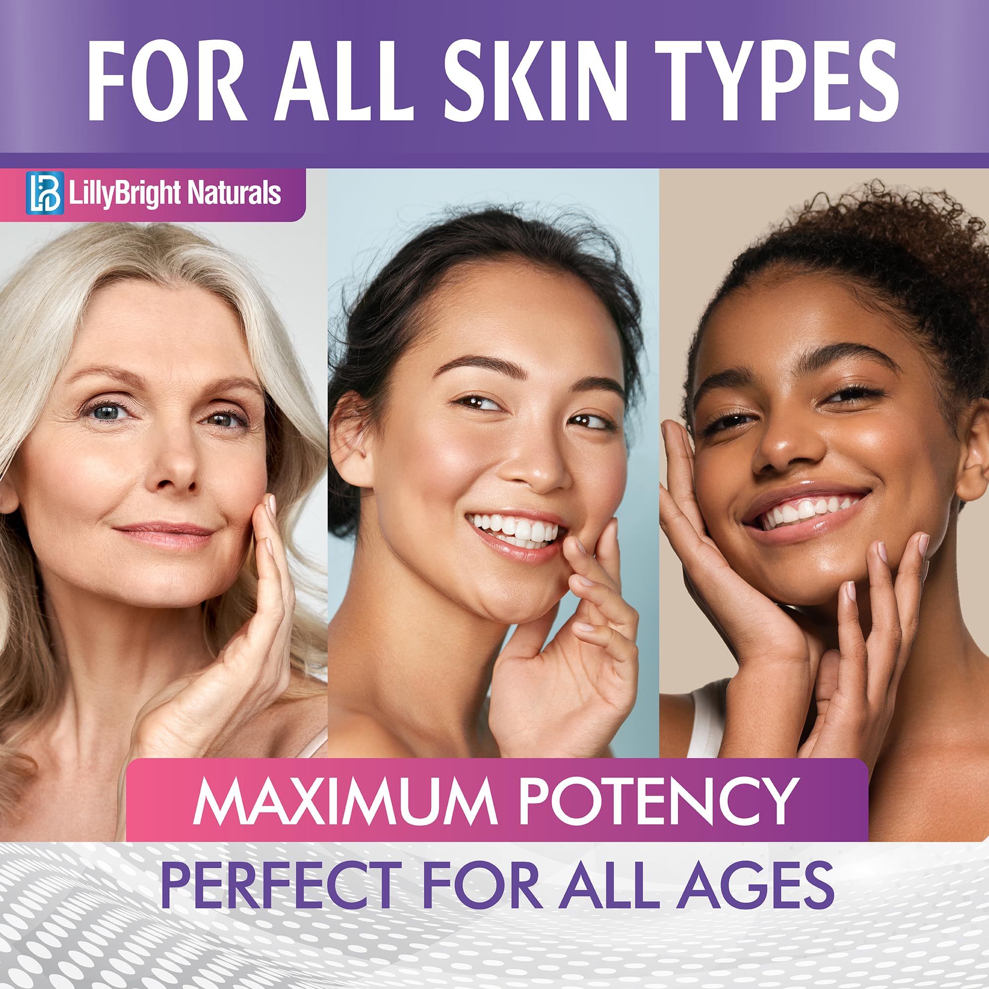 LB LillyBright Naturals bottle and label for skin clarity