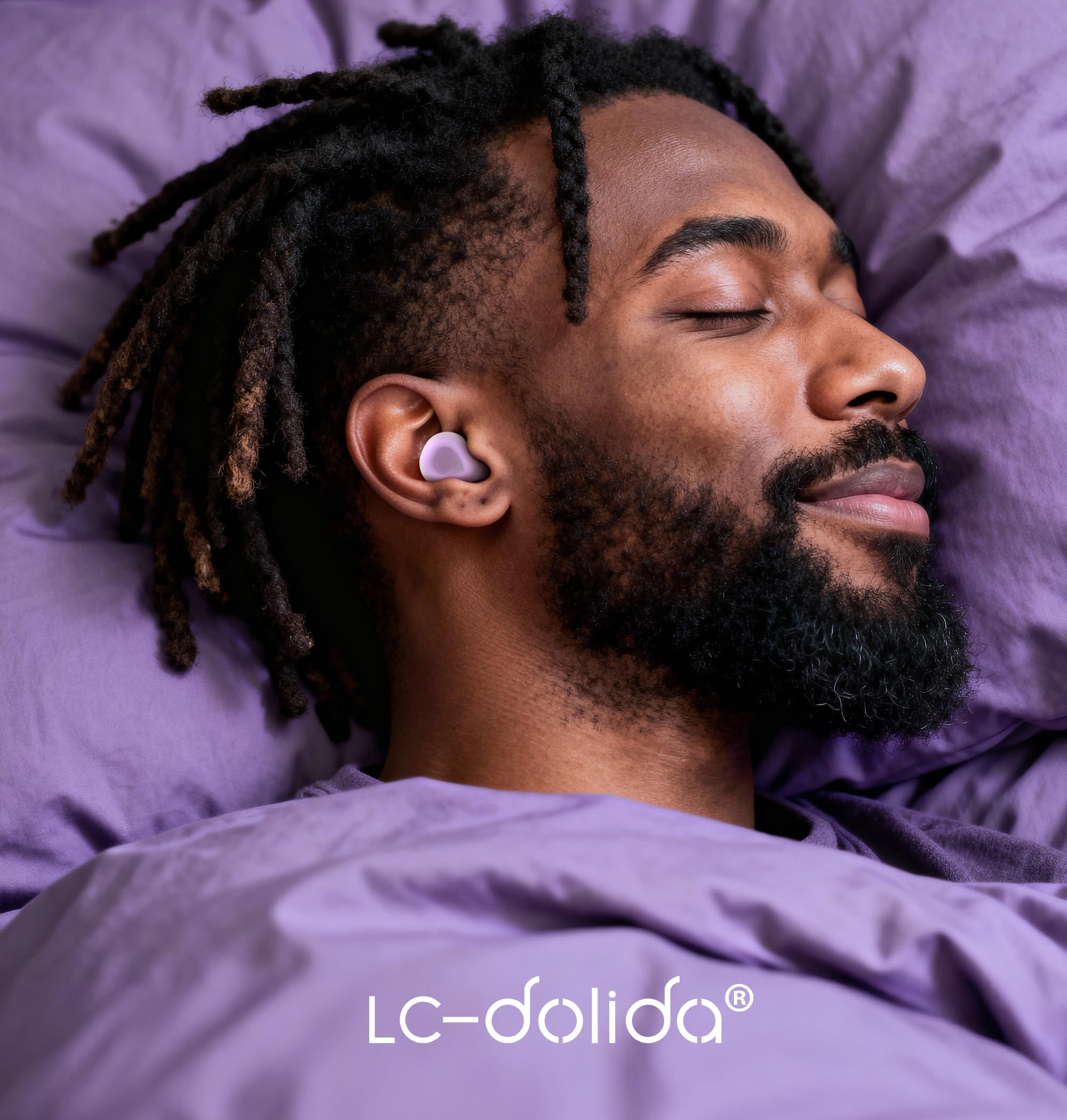 Aura Pro Sleep Earplugs sleek design for day and night use.