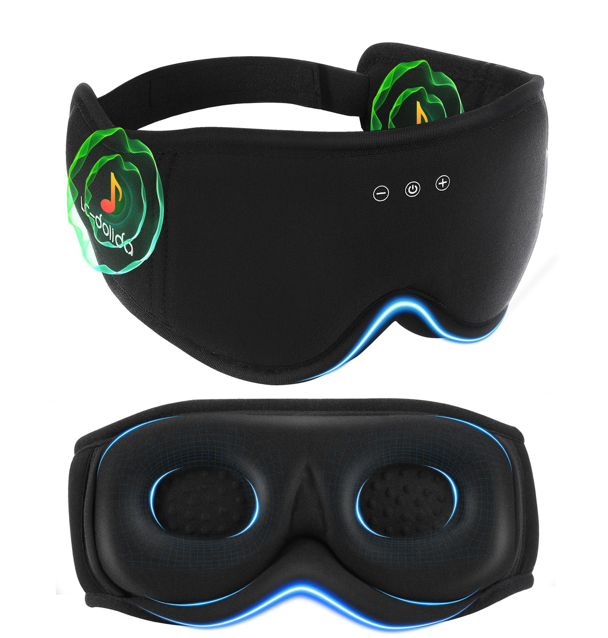 LC-dolida BambooCotton 3D sleep mask front view blocks light for deep rest