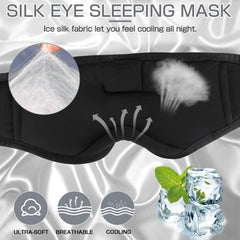 LC-dolida Bluetooth sleep mask shown on bed enabling wireless audio