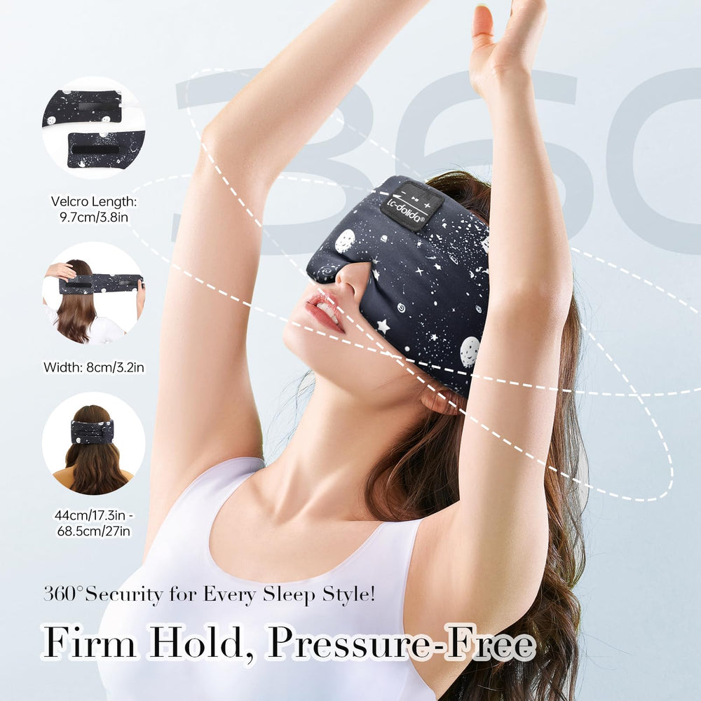 LC-dolida extra-large eye mask fit stays secure during sleep