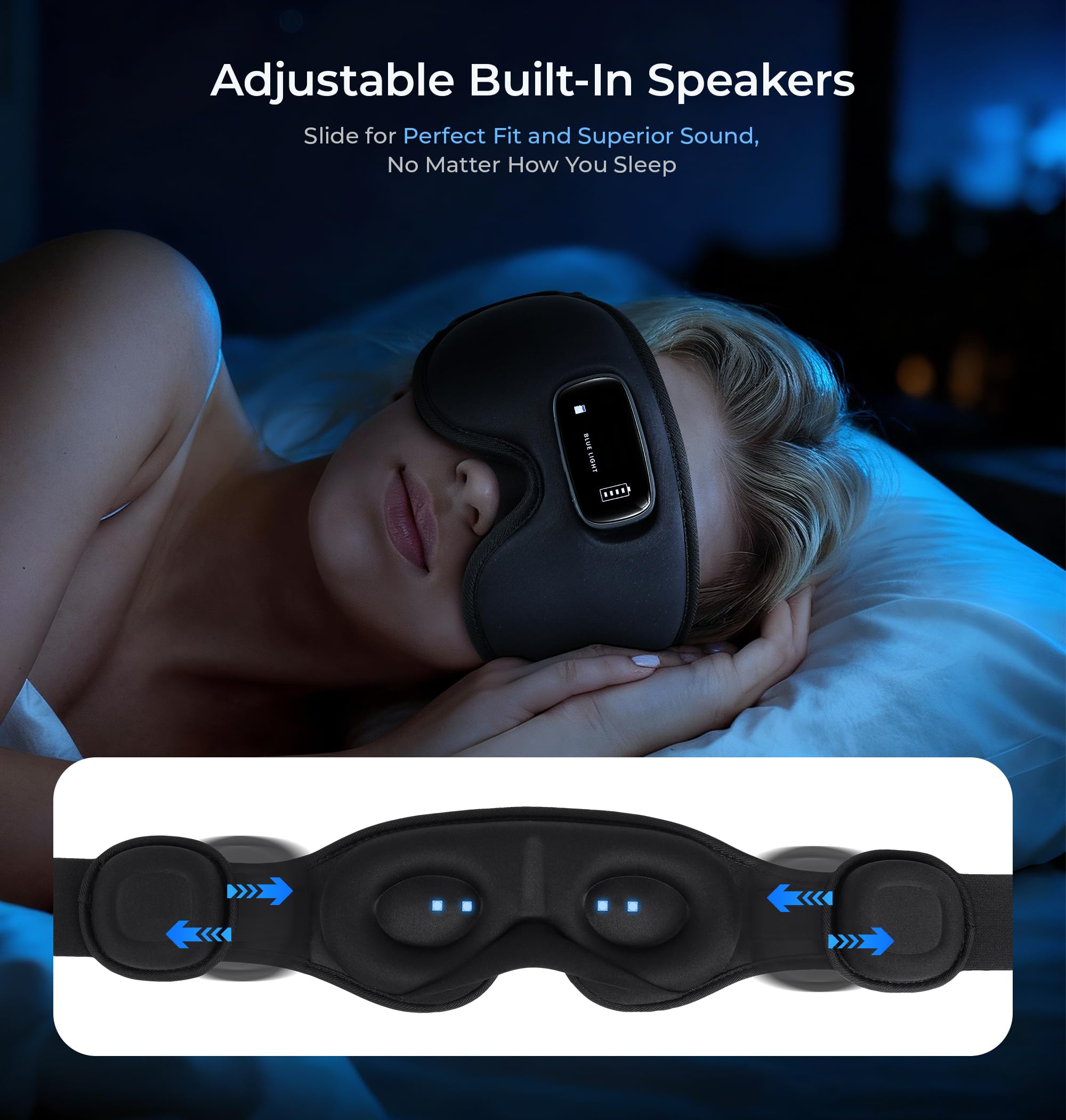 LC-dolida Pro upgraded Bluetooth chip delivers skip-free, high-fidelity sound for sleep.