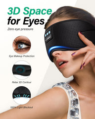 LC-dolida sleep headphones with 3D contoured design for eye comfort.