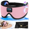LC-dolida Sleep Headphones — White Noise Bluetooth Sleep Mask with 3D Eye Mask, Timing, and Travel Ready
