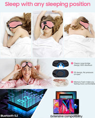 LC-dolida Sleep Headphones in memory foam fabric offering side-sleeper comfort.