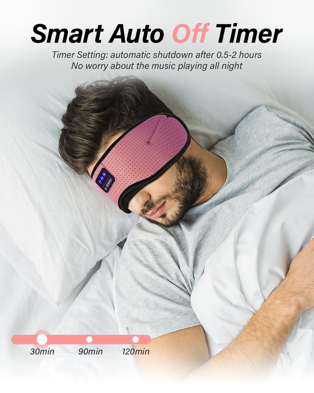 LC-dolida sleep headphones pair with smartphones and tablets instantly.