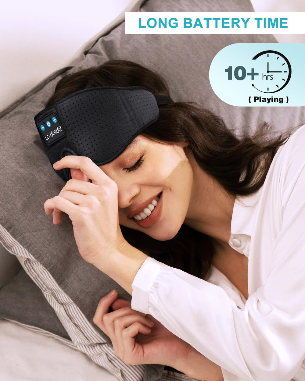 LC-dolida travel-friendly mask for planes and hotels to aid rest.