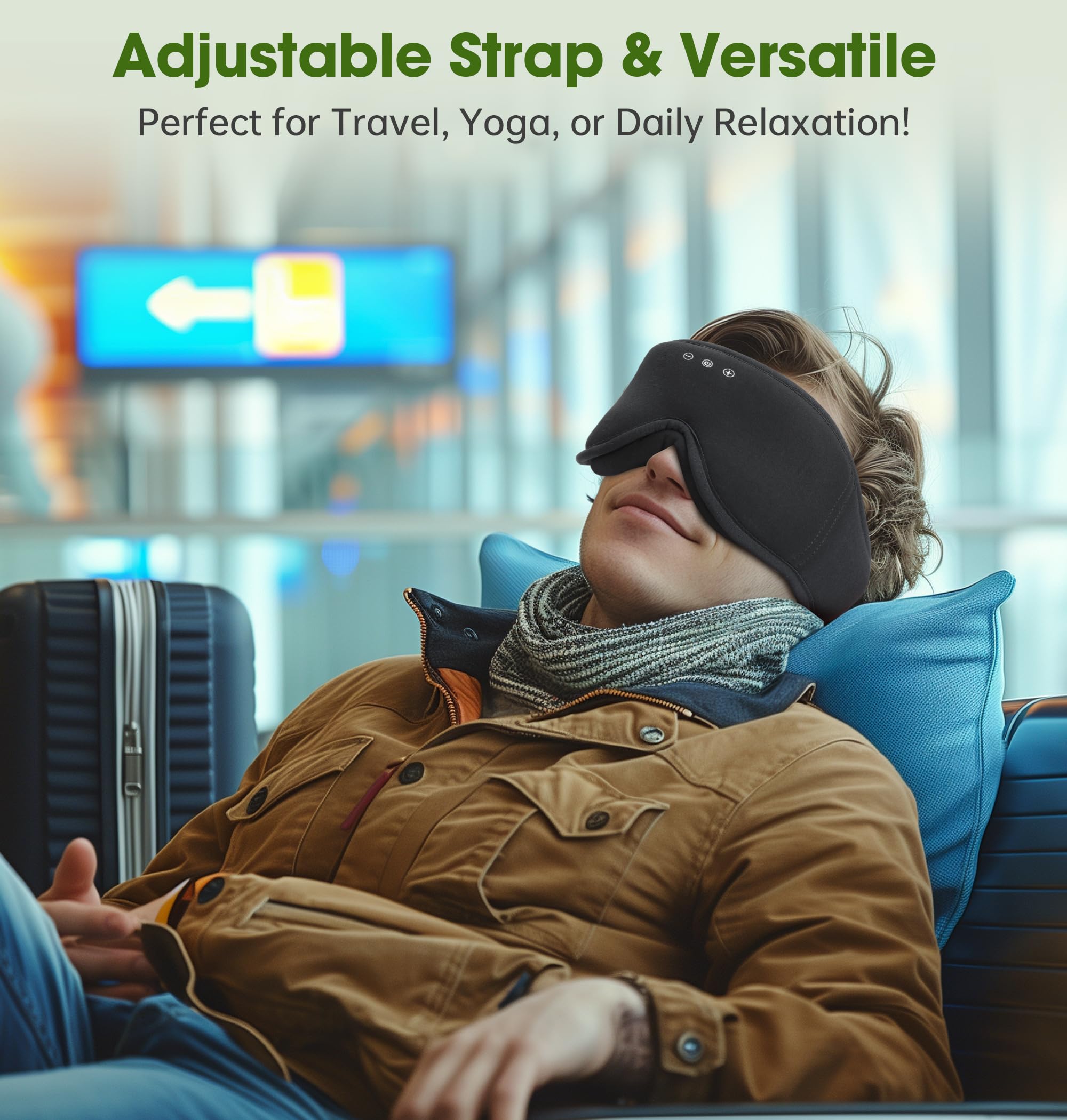 LC-dolida travel-friendly sleep mask ideal for flights, naps, or yoga sessions