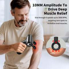 LC-HZLJ 10mm amplitude delivers deep, controlled muscle relief.