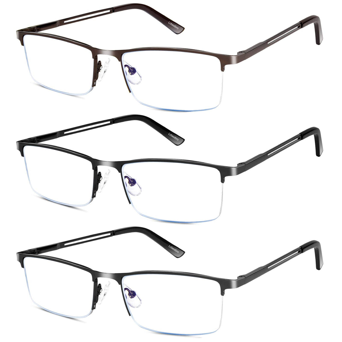 Lcbestbro Reading Glasses 2.0 with blue light blocking for comfortable evening reading.