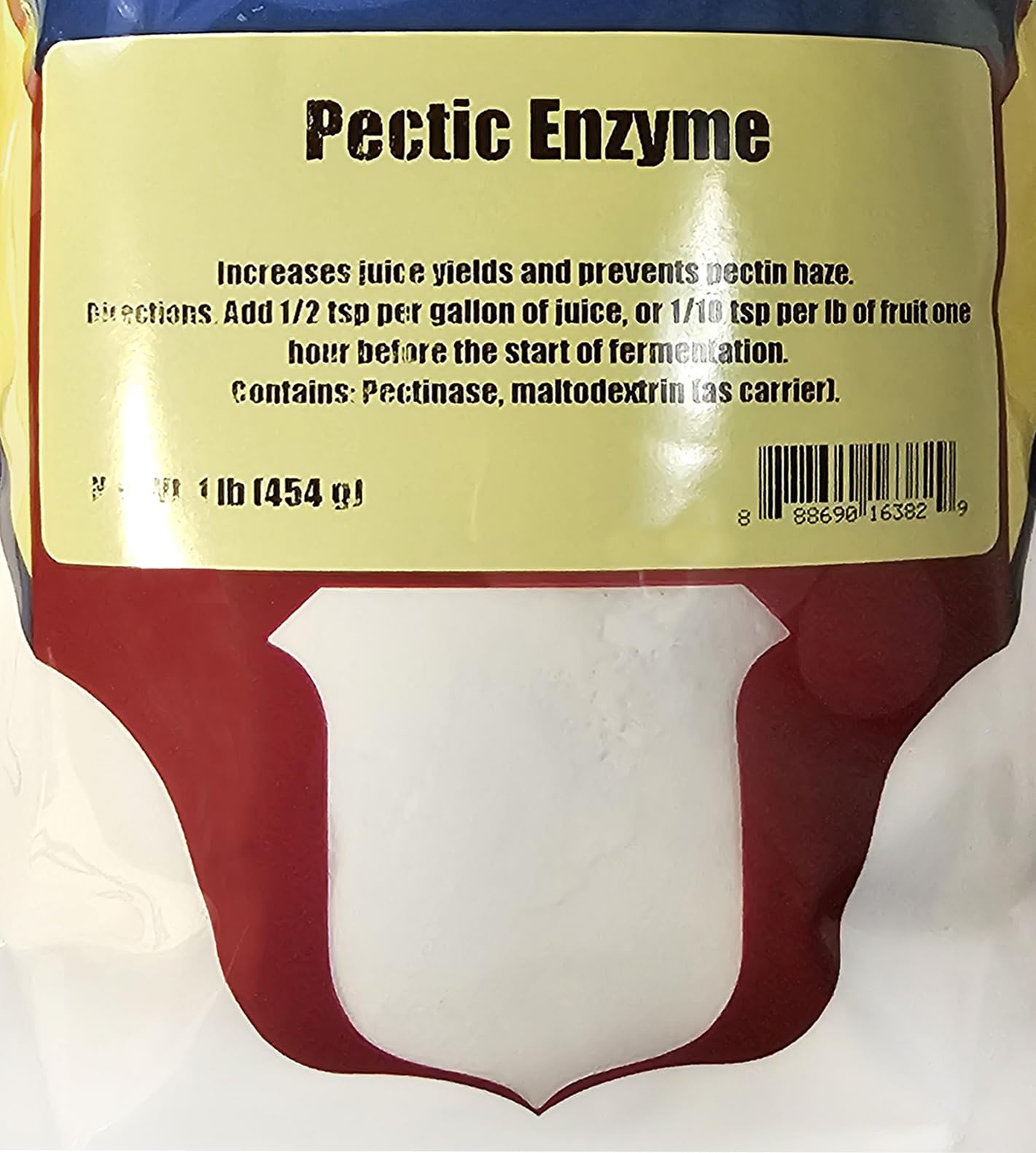 LD Carlson Pectic Enzyme 1lb pulp breakdown demonstrates cleaner juice extraction.