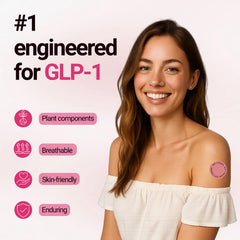 Le Tian Xian GLP-1 Patch on back for flexible, secure wear