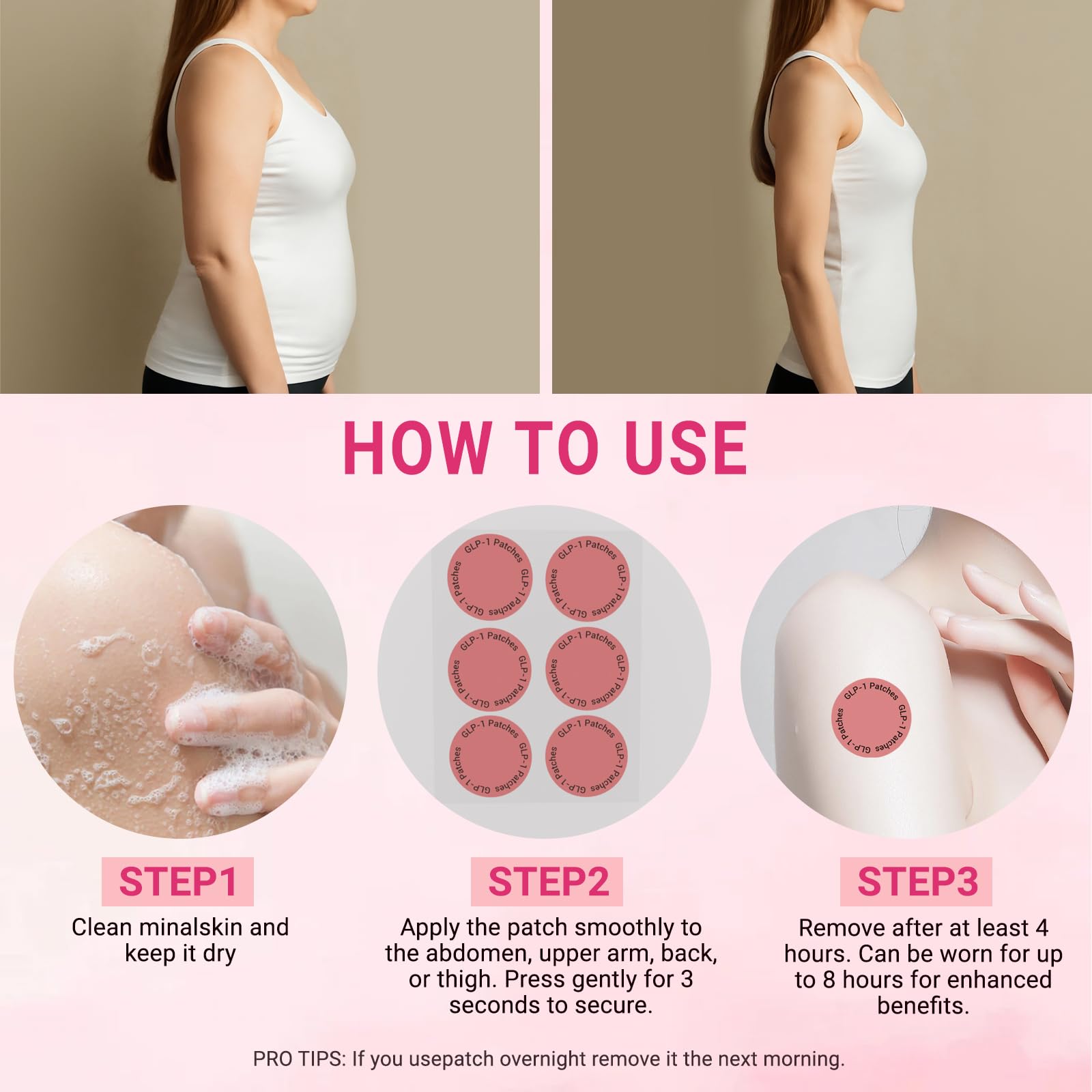 Le Tian Xian GLP-1 Patch with hypoallergenic adhesive for sensitive skin