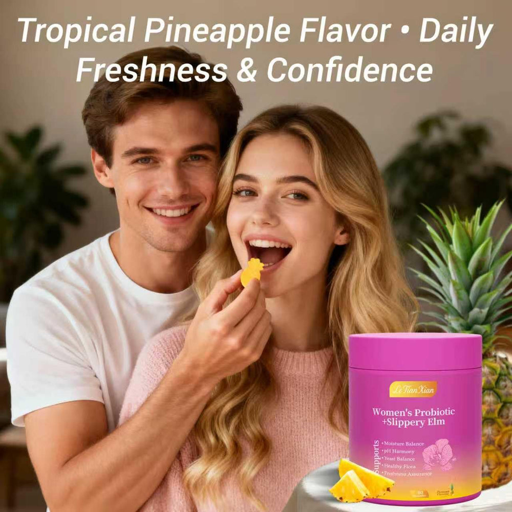 Le Tian Xian Her Juicy Gummies daily-use gummies on a shelf for routine