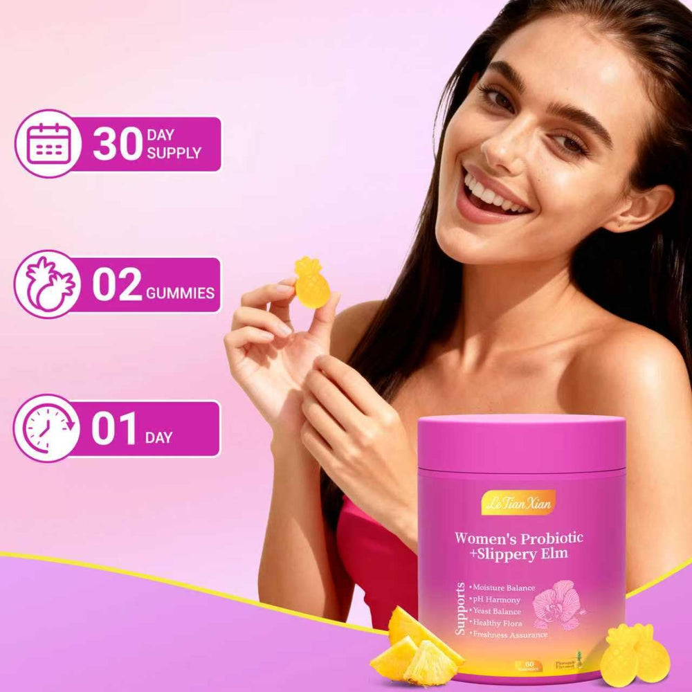 Le Tian Xian Her Juicy Gummies pineapple flavor depiction for daily delight