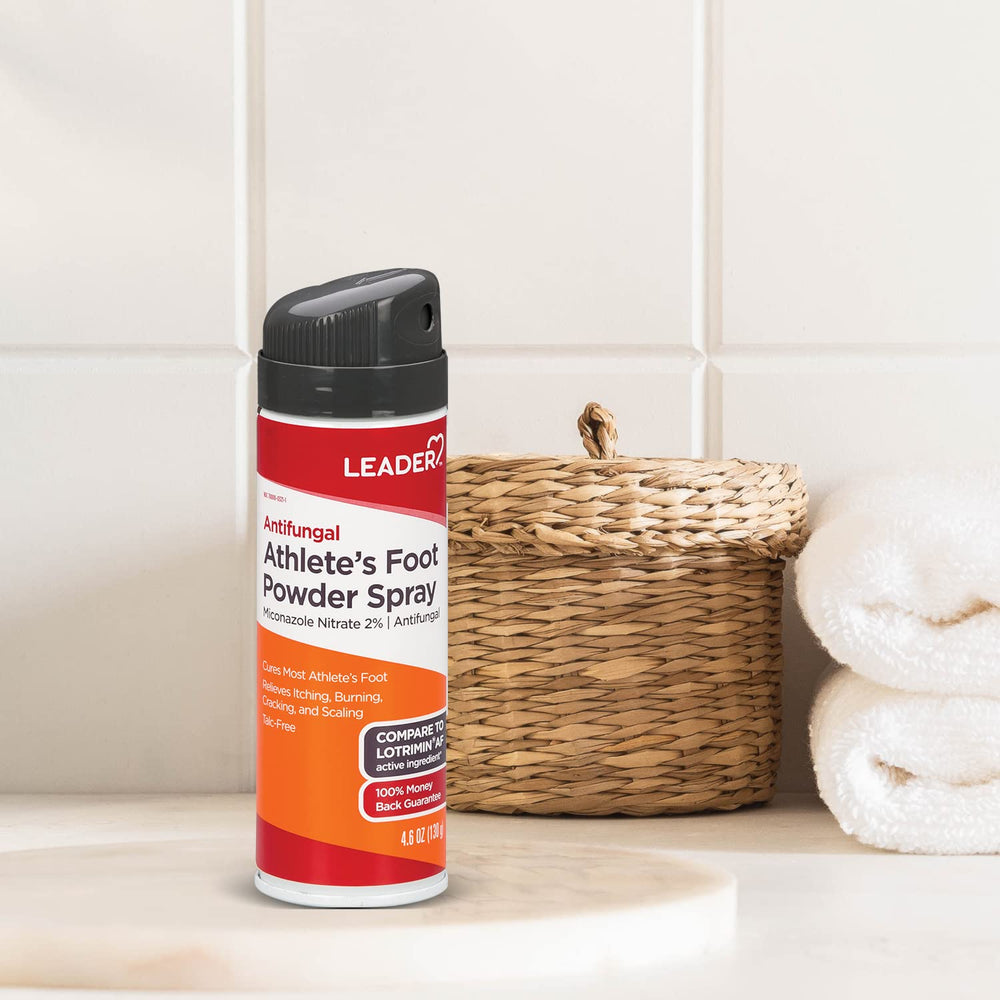 Cooling sensation on feet after applying Leader AF Powder Spray.