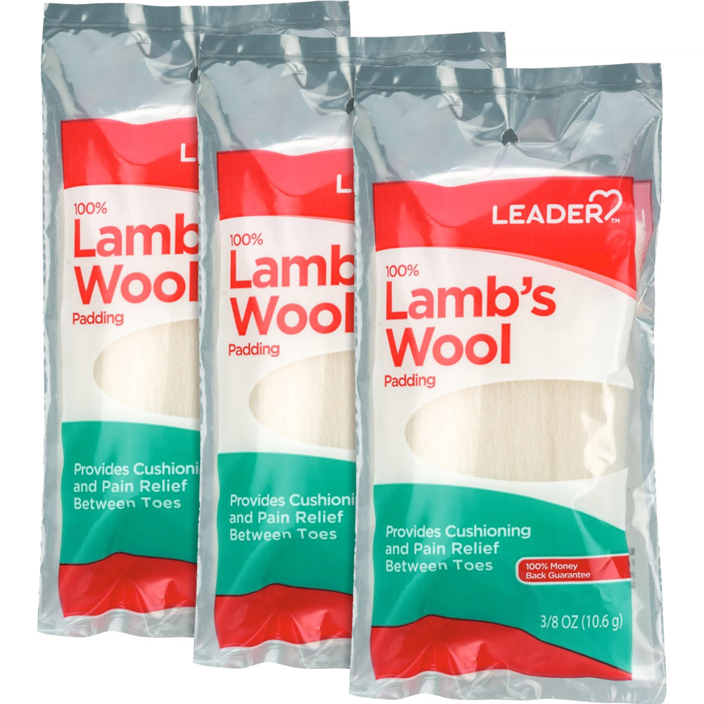 LEADER lambs wool padding between toes offers cushioned comfort and reduced friction.