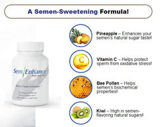 Leading Edge Health Semenhance label front highlighting trusted ingredients and flavor.