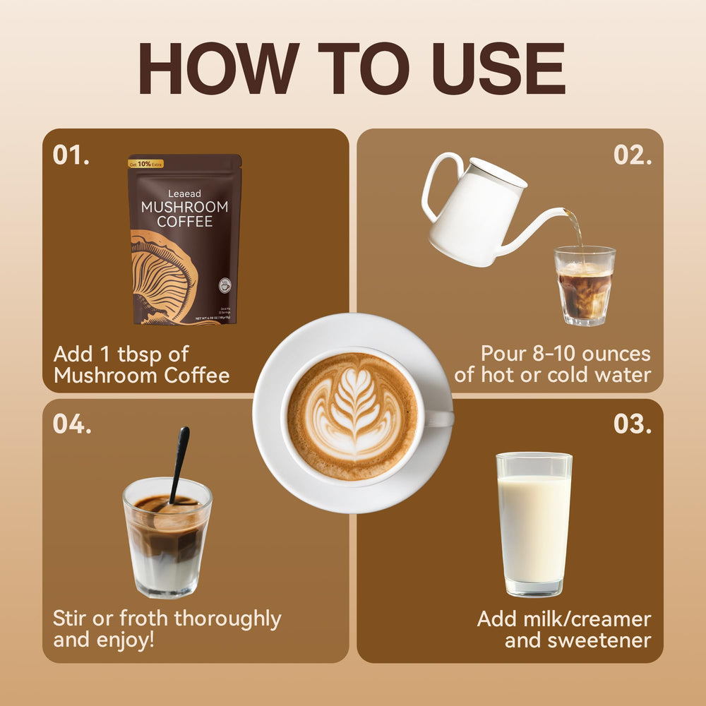 Leaead daily routine with mug and scoop promotes a simple morning ritual.
