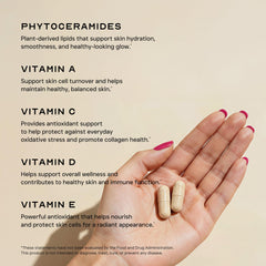 LEAN Nutraceuticals Phytoceramides with vitamins A, C, D, E supports skin, hair, and nails.