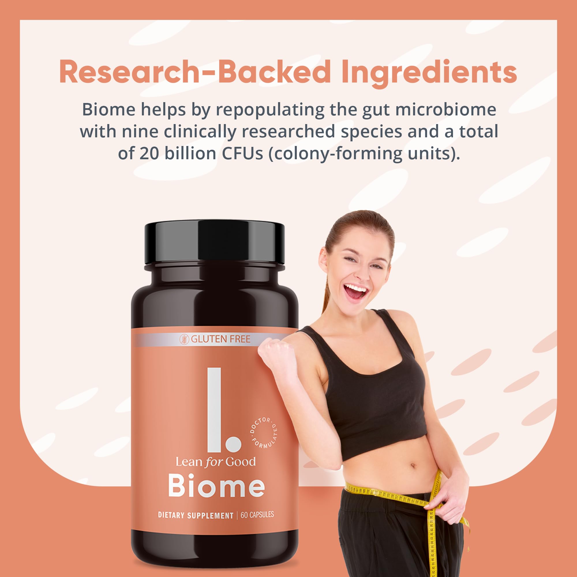 LEANFORGOOD Biome label featuring Greenselect Phytosome ingredient for enhanced absorption