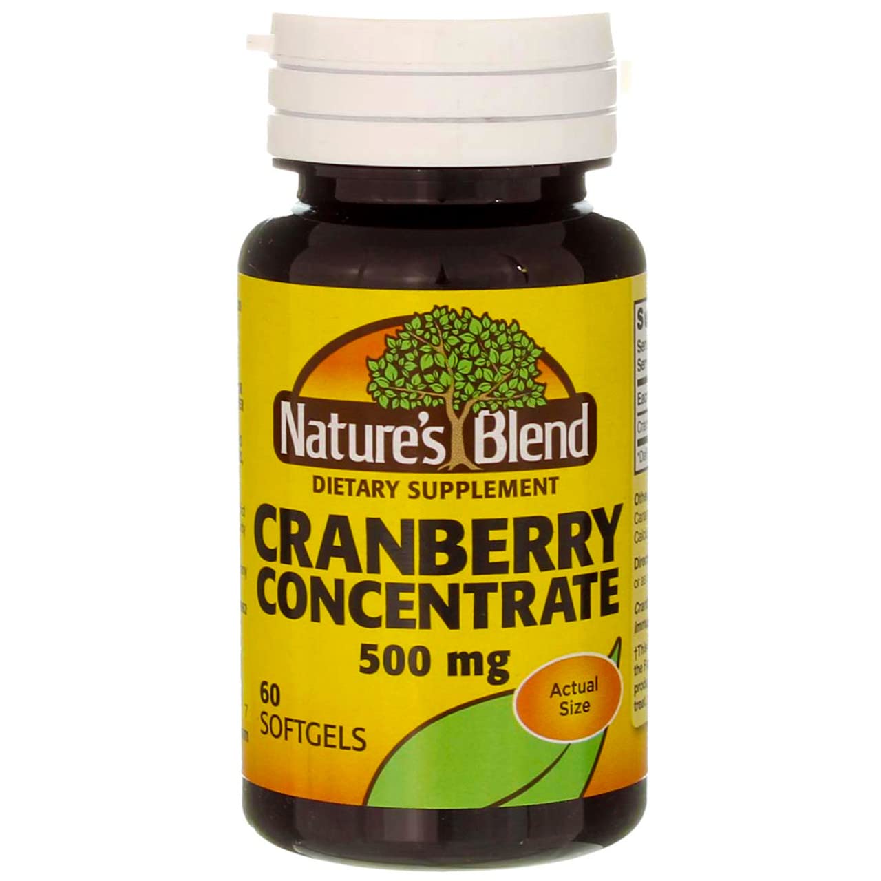 LEAPOA Nature's Blend Cranberry Concentrate soft gels bottle front for daily antioxidant support.